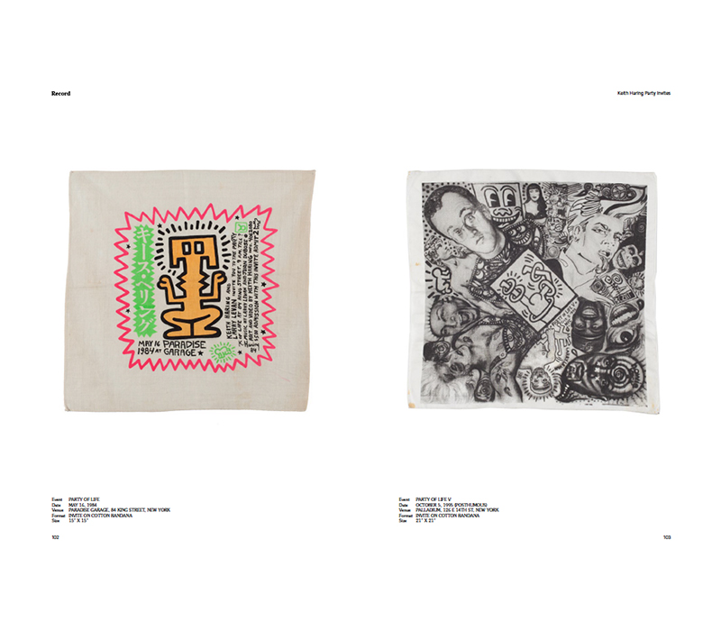 Record Culture Magazine Article featuring Keith Haring Party Invites from the Wild Life Archive