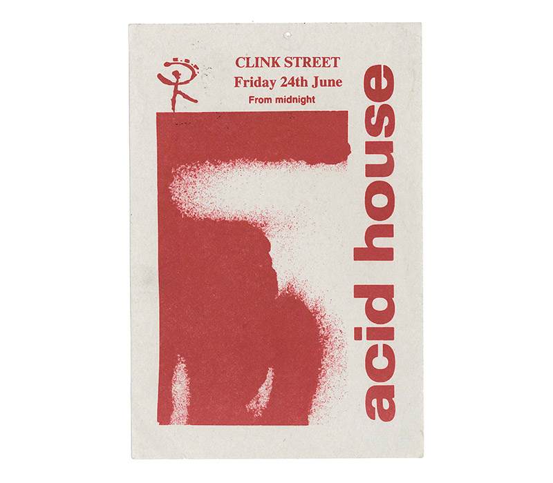Clink Street Acid House Rave Flyer 1988